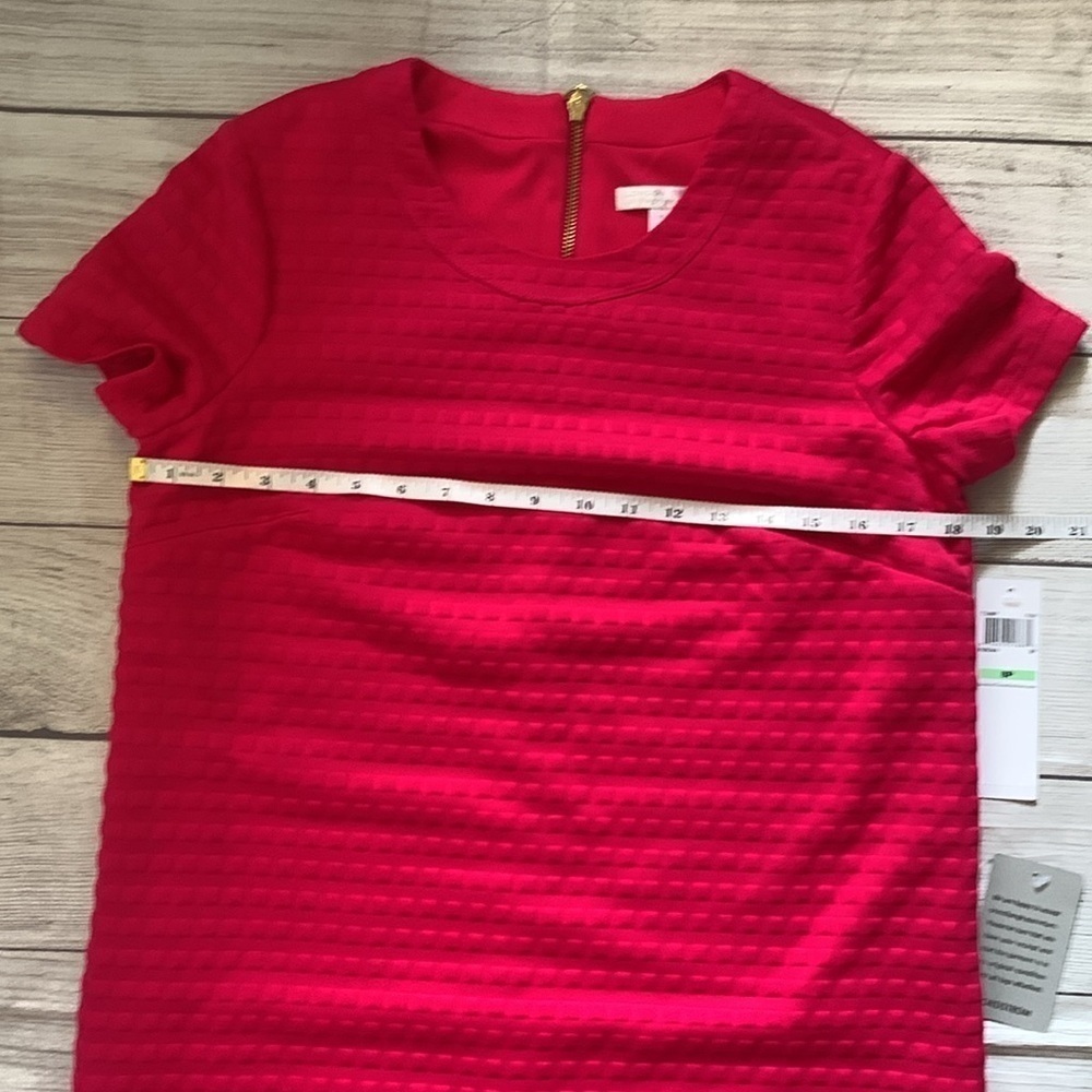 NWT Nordstrom London Times Petites Fuschia Shift Dress in Size 8P - Picture 8 of 10